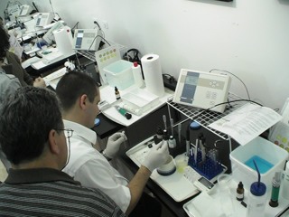 Biological terrain testing stations