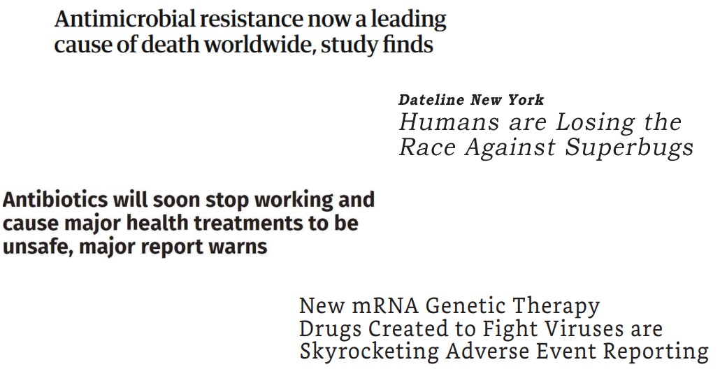 UVBI antibiotic resistant headlines